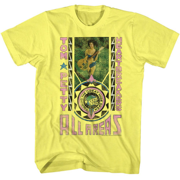 TOM PETTY ALL AREA ACCESS S T-Shirt in Yellow Heather