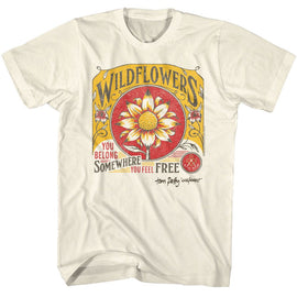 TOM PETTY WILDFLOWERS S T-Shirt in Natural