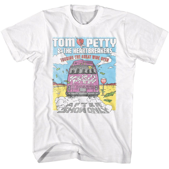 TOM PETTY TOUR BUS S T-Shirt in White
