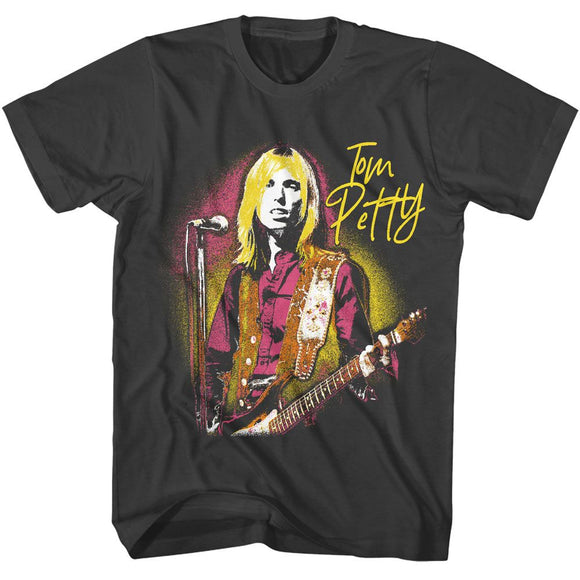 TOM PETTY AT THE MIC S T-Shirt in Smoke