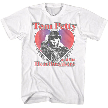 TOM PETTY HEART HAT S T-Shirt in White