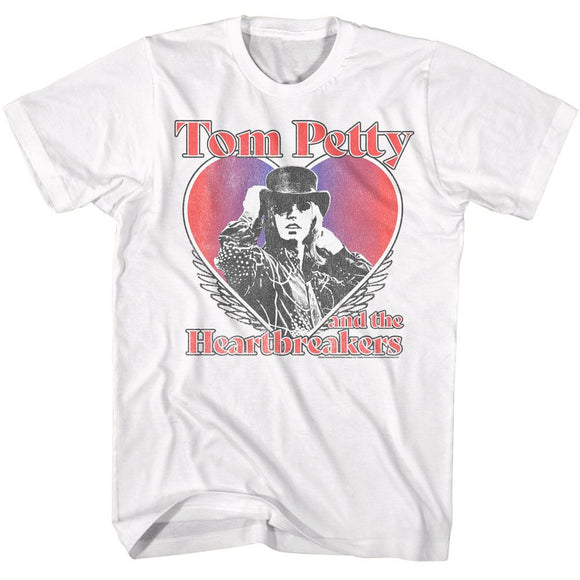 TOM PETTY HEART HAT S T-Shirt in White