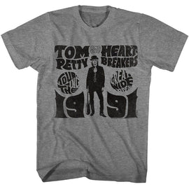 TOM PETTY TOURING TGWO 91 S T-Shirt in Graphite Heather