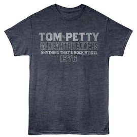 TOM PETTY STACKED TEXT S T-Shirt in NAVY Heather