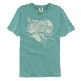 TOM PETTY GUITAR HEART COMFORT COLOR S T-Shirt in Seafoam