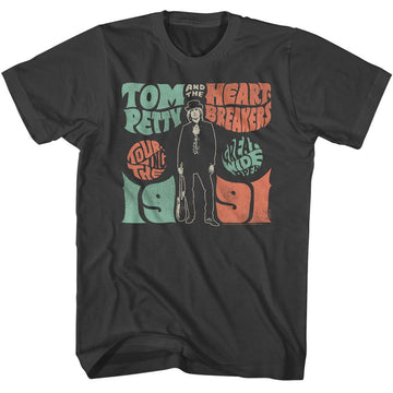 TOM PETTY WIDE OPEN TOUR 1991 S T-Shirt in Smoke