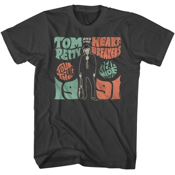 TOM PETTY WIDE OPEN TOUR 1991 S T-Shirt in Smoke