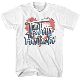 TOM PETTY AMERICANA HEART AND LOGO S T-Shirt in White
