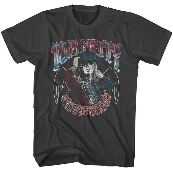 TOM PETTY AMERICANA WINGS S T-Shirt in Smoke