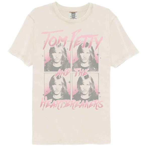 TOM PETTY FOUR IMAGES COMFORT COLOR S T-Shirt in Ivory