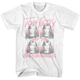 TOM PETTY FOUR IMAGES S T-Shirt in White