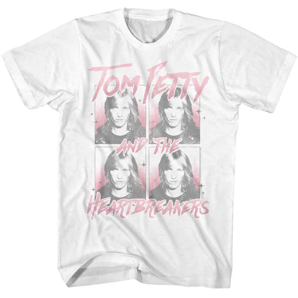TOM PETTY FOUR IMAGES S T-Shirt in White