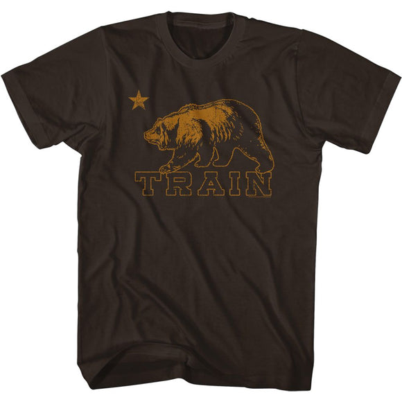 TRAIN BEAR S T-Shirt in DARK Chocolate