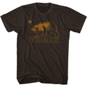 Train Bear Adult T-Shirts