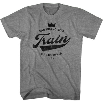 TRAIN CROWN S T-Shirt in Graphite Heather