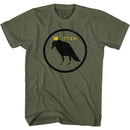 TRAIN CROW AND CROWN IN CIRCLE S T-Shirt in Military Green