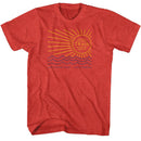 TRAIN SUNSHINE S T-Shirt in RED Heather