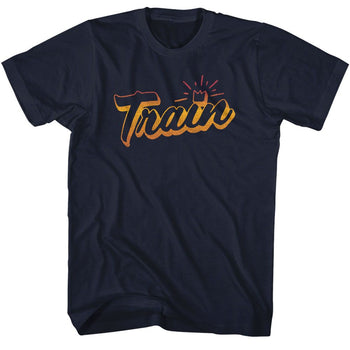 TRAIN GRADIENT S T-Shirt in NAVY