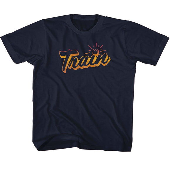 TRAIN GRADIENT TODDLER 2T T-Shirt in NAVY