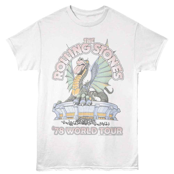 ROLLING STONES DRAGON 78 TOUR S T-Shirt in White