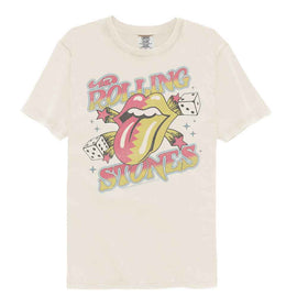 ROLLING STONES DICE AND STARS COMFORT COLOR S T-Shirt in Ivory