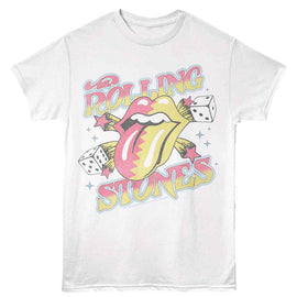 ROLLING STONES DICE AND STARS S T-Shirt in White