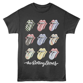 ROLLING STONES MULTI COLOR TONGUES S T-Shirt in Smoke