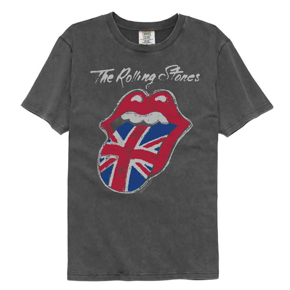 ROLLING STONES PAINTED UK TONGUE COMFORT COLOR S T-Shirt in Pepper