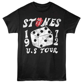 ROLLING STONES WORLD TOUR 72 S T-Shirt in Black