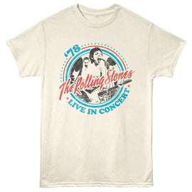 ROLLING STONES LIVE IN CONCERT 78 S T-Shirt in Natural