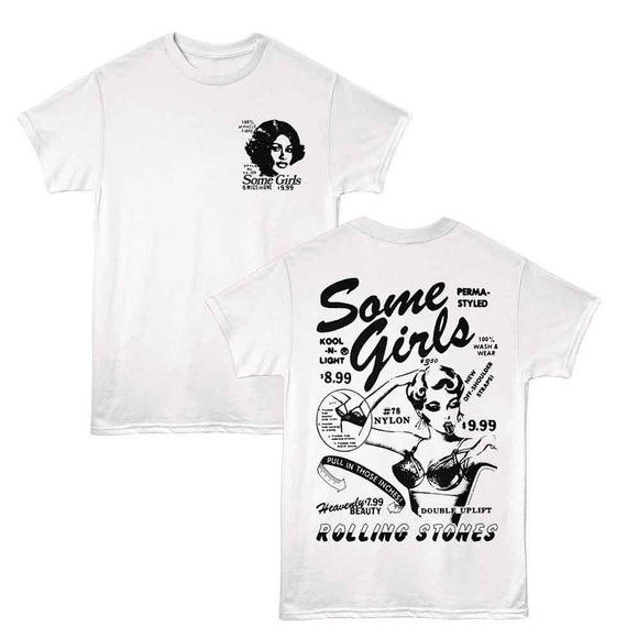ROLLING STONES SOME GIRLS 78 CATALOG ***F&B*** S T-Shirt in White