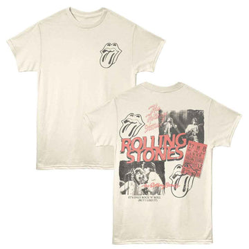ROLLING STONES COLLAGE F B ***F&B*** S T-Shirt in Natural