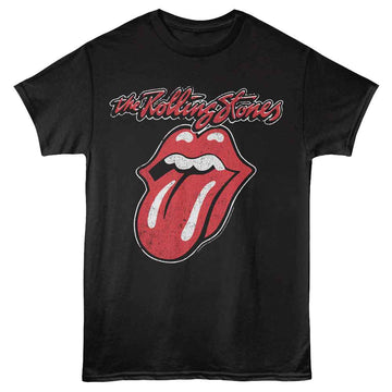 ROLLING STONES CLASSIC LOGO S T-Shirt in Black
