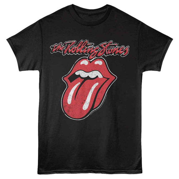 ROLLING STONES CLASSIC LOGO S T-Shirt in Black