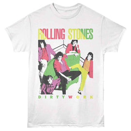 ROLLING STONES DIRTY WORK S T-Shirt in White