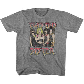 TWISTED SISTER TODDLER 2T T-Shirt in Graphite Heather