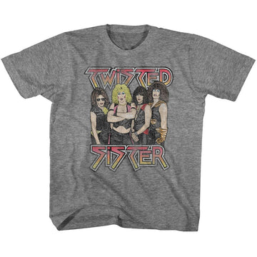 TWISTED SISTER TODDLER 2T T-Shirt in Graphite Heather
