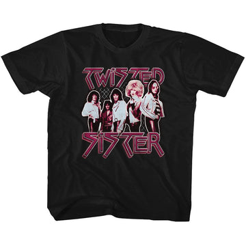 TWISTED SISTER PRETTY IN PINK TODDLER 2T T-Shirt in Black