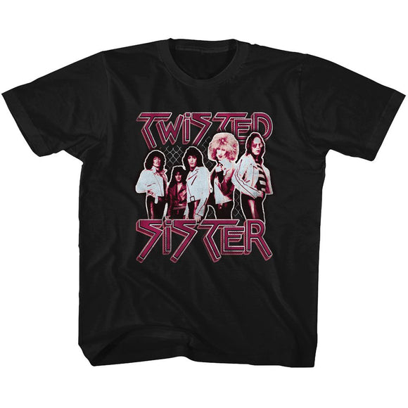 TWISTED SISTER PRETTY IN PINK TODDLER 2T T-Shirt in Black