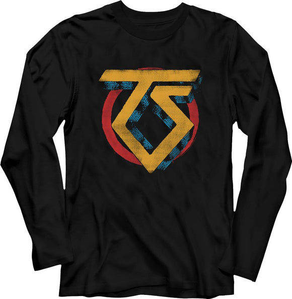 TWISTED SISTER VINTAGE TS LOGO L/S S T-Shirt in Black