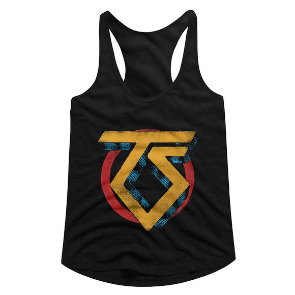 TWISTED SISTER VINTAGE TS LOGO LADIES SLIMFIT RACERBACK S T-Shirt in Black