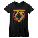 TWISTED SISTER VINTAGE TS LOGO LADIES S T-Shirt in Black