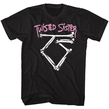 TWISTED SISTER BONE LOGO S T-Shirt in Black