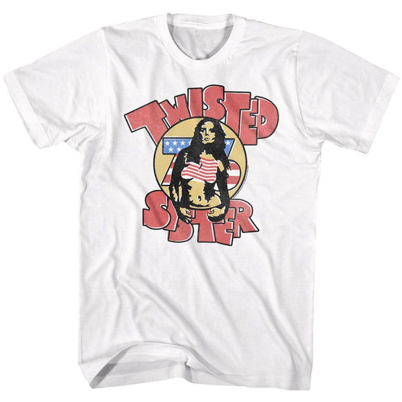 TWISTED SISTER TWISTED 76 S T-Shirt in White