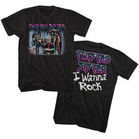 TWISTED SISTER I WANNA ROCK S ***F&B*** T-Shirt in Black