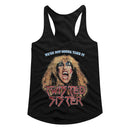 TWISTED SISTER NOT GONNA TAKE IT LADIES SLIMFIT RACERBACK S T-Shirt in Black