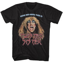 TWISTED SISTER NOT GONNA TAKE IT S T-Shirt in Black