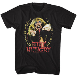 TWISTED SISTER STAY HUNGRY S T-Shirt in Black
