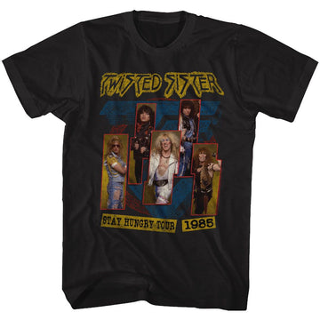 TWISTED SISTER STAY HUNGRY TOUR S T-Shirt in Black