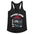 TWISTED SISTER STAYHUNGRY LADIES SLIMFIT RACERBACK S T-Shirt in Black